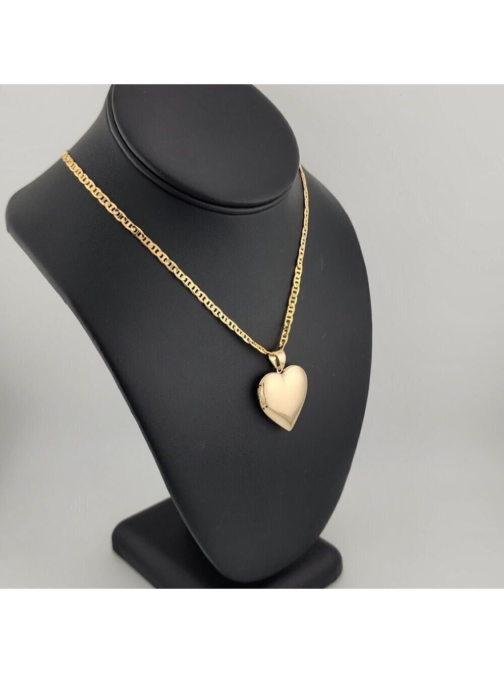Brand New Bazilian 18k Gold Filled Heart Locket Necklace - Picture 3 of 11